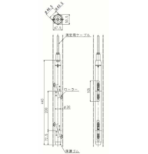 短尺挿入式傾斜計